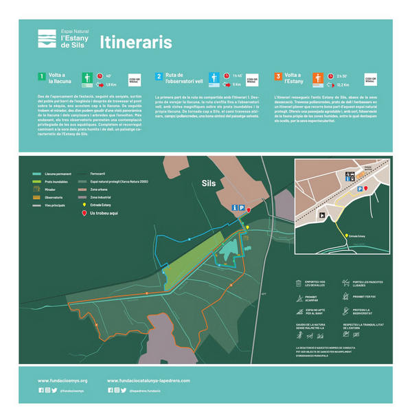 itinerarios estany de sils