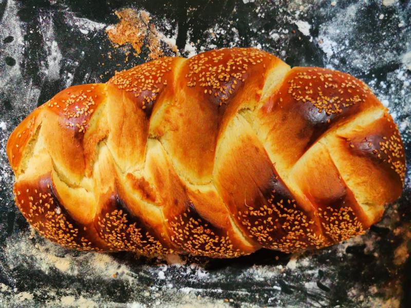 Pan Trenzado facil de hacer, receta