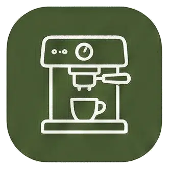 Cafetera Nespresso de cápsulas en la casa rural Can Micos (Girona), ofreciendo todas las comodidades para grupos grandes.